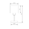 Миниатюра фото настольная лампа escada denver 1109/1 white/silver | 220svet.ru