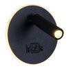 Миниатюра фото настенный светодиодный светильник reluce 86203-9.2-001kt led12w+usb bk | 220svet.ru