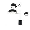 Миниатюра фото потолочный светодиодный светильник indigo modulo 14028/5с black v000161l | 220svet.ru