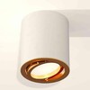 Миниатюра фото комплект накладного светильника ambrella light techno spot xs7421003 swh/pyg белый песок/золото желтое полированное (c7421, n7004) | 220svet.ru