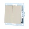 Миниатюра фото выключатель lk studio 2-кл.(схема 5) 16 a, 250 b (бежевый) lk60 861101-1 | 220svet.ru