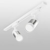 Миниатюра фото трековый однофазный светильник elektrostandard gu10 mrl 1007 белый/серебро a047375 | 220svet.ru
