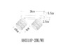 Миниатюра фото спот arte lamp atria a8031pl-2bk | 220svet.ru