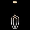 Миниатюра фото подвесной светильник crystal lux pera sp50w led gold | 220svet.ru