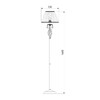 Миниатюра фото торшер eurosvet 10073/1 белый с золотом/прозрачный хрусталь strotskis | 220svet.ru