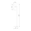 Миниатюра фото торшер eurosvet 01085/2 никель | 220svet.ru