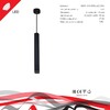 Миниатюра фото подвесной светодиодный светильник reluce 16031-0.9-001il led5w bk | 220svet.ru