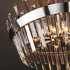 Миниатюра фото потолочная люстра eurosvet steccato 10111/8 сатин-никель / прозрачный хрусталь strotskis | 220svet.ru