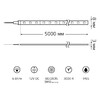 Миниатюра фото лента gauss 6w/m 60led/m 2835smd теплый белый 5m bt013 | 220svet.ru