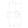 Миниатюра фото уличный настенный светильник elektrostandard roil 35125/d a055636 | 220svet.ru