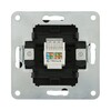 Миниатюра фото розетка lk studio компьютерная rj-45 кат. 5е с накладкой (черный бархат) lk80 846108-1 | 220svet.ru
