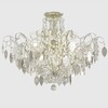 Миниатюра фото потолочная люстра crystal lux esmiralda pl9 silver | 220svet.ru