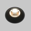 Миниатюра фото встраиваемый точечный светодиодный светильник maytoni round dl058-7w3k-trs-b | 220svet.ru