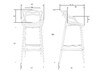 Миниатюра фото набор 2шт стул барный dobrin masters bar lmzl-pp601c-n2_p_b-03-13303 | 220svet.ru