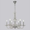 Миниатюра фото подвесная люстра crystal lux arabesque sp6 chrome | 220svet.ru