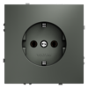 Миниатюра фото розетка встраиваемая с заземлением 16а voltum s70 vls040106 (титан) | 220svet.ru