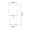 Миниатюра фото настольная лампа uniel uml-b306 e14 gold/black ul-00012422 | 220svet.ru