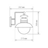 Миниатюра фото уличный настенный cветильник elektrostandard talli d gl 3002d черный a038480 | 220svet.ru