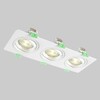 Миниатюра фото встраиваемый светильник crystal lux clt 002c3 wh v2 | 220svet.ru