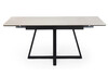 Миниатюра фото керамический стол раскладной woodville памелла 140(200)х80 carmen light grey / черный 625824 | 220svet.ru