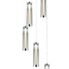 Миниатюра фото подвесная светодиодная люстра indigo rilucente 11061/5p chrome v000147l | 220svet.ru