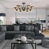 Миниатюра фото потолочная люстра на шанге escada bouquet 1148/12p | 220svet.ru