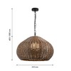 Миниатюра фото подвесной светильник favourite wicker 4884-1p | 220svet.ru