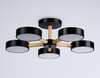 Миниатюра фото потолочная светодиодная люстра на штанге с пультом ду ambrella light comfort fl4828 | 220svet.ru