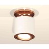 Миниатюра фото комплект накладного светильника ambrella light techno spot xs7401140 swh/ppg белый песок/золото розовое полированное (n7930, c7401, n7005) | 220svet.ru