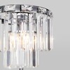 Миниатюра фото торшер eurosvet 01137/3 хром/прозрачный хрусталь strotskis | 220svet.ru