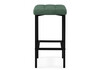 Миниатюра фото барный стул woodville лофт микровелюр катания изумруд / черный матовый 614950 | 220svet.ru