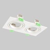 Миниатюра фото встраиваемый светильник crystal lux clt 002c2 wh v2 | 220svet.ru