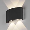 Миниатюра фото уличный настенный светодиодный светильник elektrostandard 1555 techno led черный a049672 | 220svet.ru