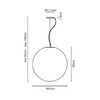 Миниатюра фото подвесной светильник lumi sfera d60 | 220svet.ru