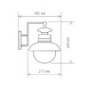 Миниатюра фото уличный настенный cветильник elektrostandard talli d gl 3002d брауни a038481 | 220svet.ru