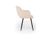 Миниатюра фото стул на металлокаркасе woodville эолин бежевый (glory 03) / черный 631711 | 220svet.ru