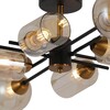Миниатюра фото потолочная люстра illumico il8243-8cou-79 bk gd | 220svet.ru