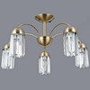 Миниатюра фото потолочная люстра illumico il0599-5csq-24 ab lyra | 220svet.ru