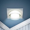 Миниатюра фото светильник встраиваемый декоративный эра dk108 wh под лампу mr16 gu5.3 белый б0058398 | 220svet.ru