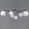 Миниатюра фото потолочная люстра illumico il0638-6csq-24 ab bk libra | 220svet.ru