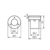 Миниатюра фото грунтовый светильник kanlux gordo n 1w cw-o-sr 18193 | 220svet.ru
