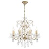 Миниатюра фото подвесная люстра crystal lux odelis sp8 gold | 220svet.ru