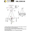 Миниатюра фото подвесная люстра omnilux batelli oml-52903-08 | 220svet.ru