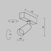 Миниатюра фото трековый магнитный светильник maytoni radity focus led tr103-4-7wtw-m-w | 220svet.ru