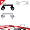 Миниатюра фото потолочный светильник reluce technical 53019-9.5-002il spot light gx53 bk | 220svet.ru