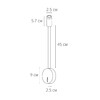 Миниатюра фото бра с выключателем на корпусе arte lamp asta a5879ap-1sg | 220svet.ru