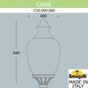 Миниатюра фото уличный фонарь на столб fumagalli cana c50.000.000.aye27 | 220svet.ru