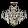Миниатюра фото потолочная люстра crystal lux esmiralda pl4 gold | 220svet.ru