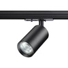 Миниатюра фото трековый однофазный светильник трехжильный novotech pipe 370965 черный | 220svet.ru