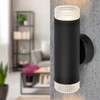 Миниатюра фото настенный светильник эра wl50 bk/tr б0061194 | 220svet.ru
